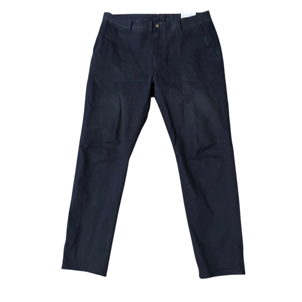 Mott and Bow Pants Men’s 35X30 Twill Charles Chino Slim Ankle Stretch Flat Front